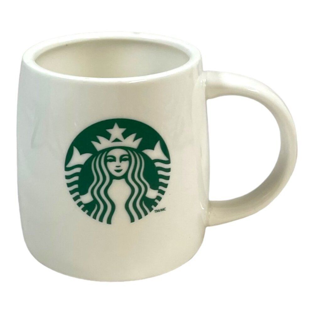 Starbucks White Coffee Mug 2011 Mermaid Siren Logo 12 Oz Classic Cup Gift